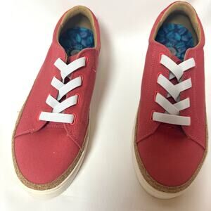 NWOT REVITALIGN Hermosa Orthodic Red Sneaker Shoes Women Sz 9D Comfort Orthotic